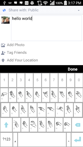 ASL Keyboard - Image screenshot of android app