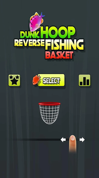 Dunk Hoop Reverse Fishing Bask - Gameplay image of android game