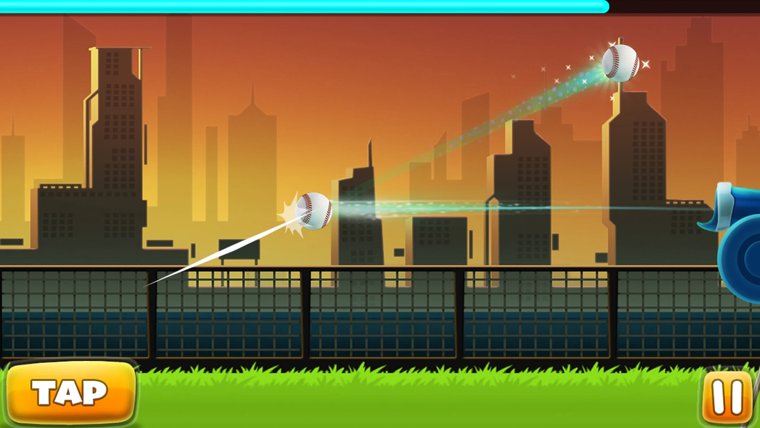 Flick Baseball Super Homerun - Gameplay image of android game