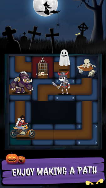 Ghost Hunter : Slide Puzzle - Gameplay image of android game