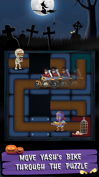 Ghost Hunter : Slide Puzzle - Gameplay image of android game