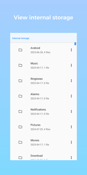 File Explorer - عکس برنامه موبایلی اندروید
