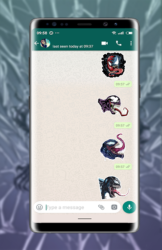 Venom Stickers - Image screenshot of android app