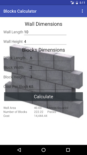 Block Calculator - عکس برنامه موبایلی اندروید