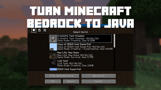 How to turn Minecraft Bedrock Edition into Minecraft Java Edition (NEW  UPDATE) 
