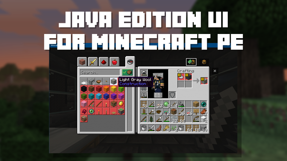 Java Edition UI for Minecraft - عکس برنامه موبایلی اندروید