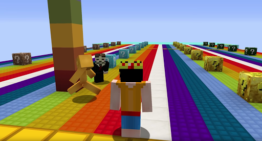 Rainbow Lucky Block Race Map