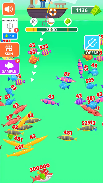 Ocean Brainrot Hunter - Gameplay image of android game