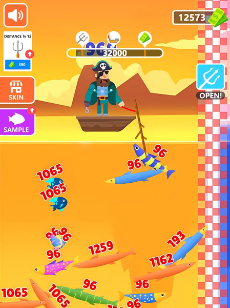 Ocean Brainrot Hunter - Gameplay image of android game