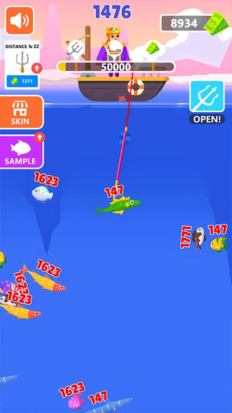 Ocean Brainrot Hunter - Gameplay image of android game