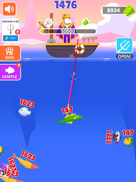 Ocean Brainrot Hunter - Gameplay image of android game