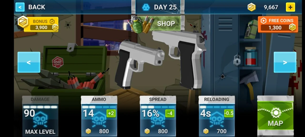 Pixel Combat: World of Guns - Gameplay image of android game