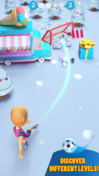 Kick Football Hero・Soccer Game - Gameplay image of android game