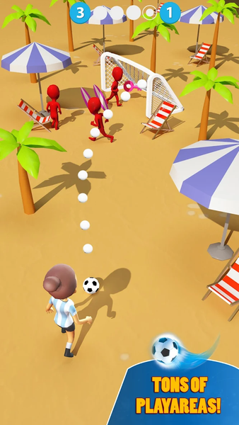 Kick Football Hero・Soccer Game - Gameplay image of android game