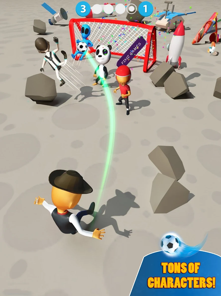 Kick Football Hero・Soccer Game - Gameplay image of android game