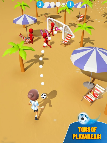 Kick Football Hero・Soccer Game - Gameplay image of android game