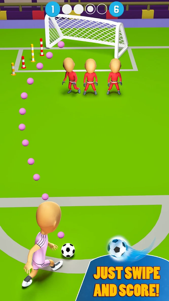 Kick Football Hero・Soccer Game - Gameplay image of android game
