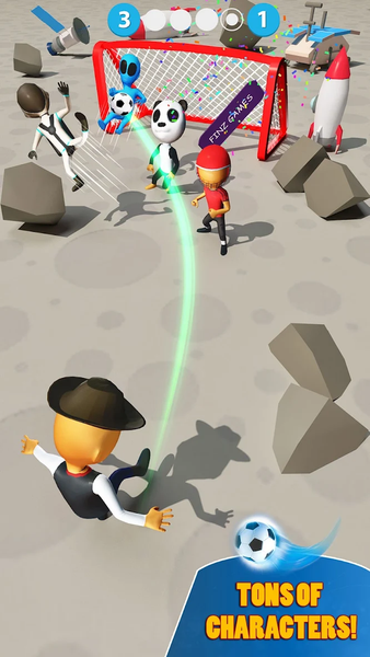 Kick Football Hero・Soccer Game - Gameplay image of android game