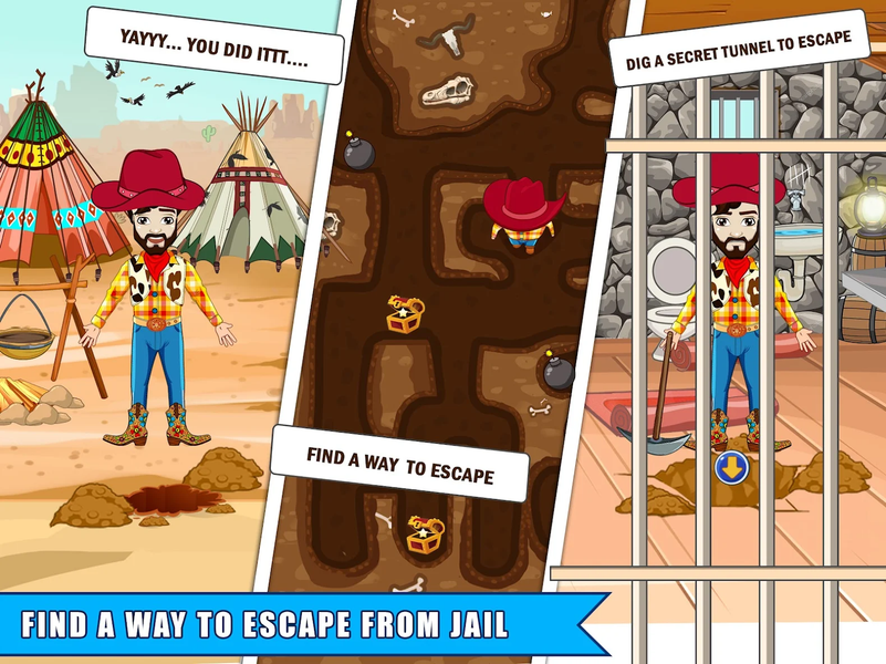 Cowboy World: Wild West Games - عکس برنامه موبایلی اندروید