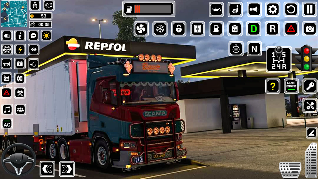 Euro Truck Driving Games 3D - عکس برنامه موبایلی اندروید