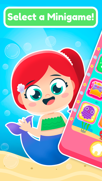 Princess Mermaid Phone - Gameplay image of android game