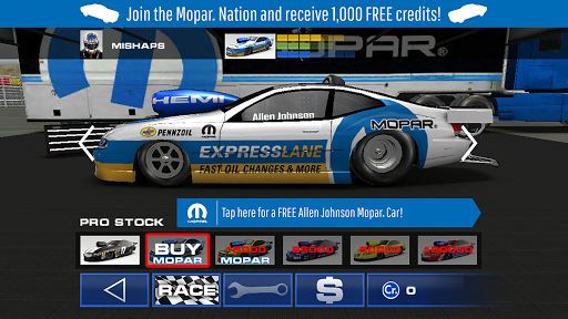 Mopar Drag N Brag - Gameplay image of android game