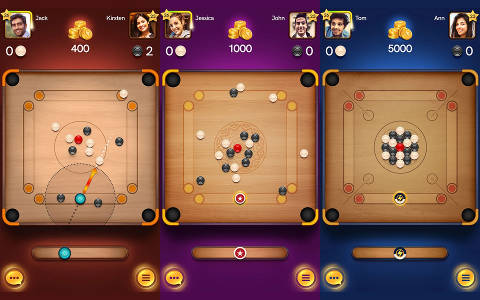 Carrom Pool: Disc Game - Gameplay image of android game