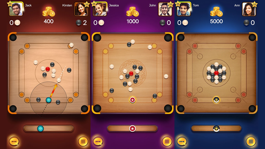 Carrom Pool: Disc Game - Gameplay image of android game