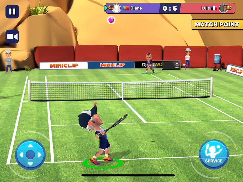 Mini Tennis: Perfect Smash - Gameplay image of android game