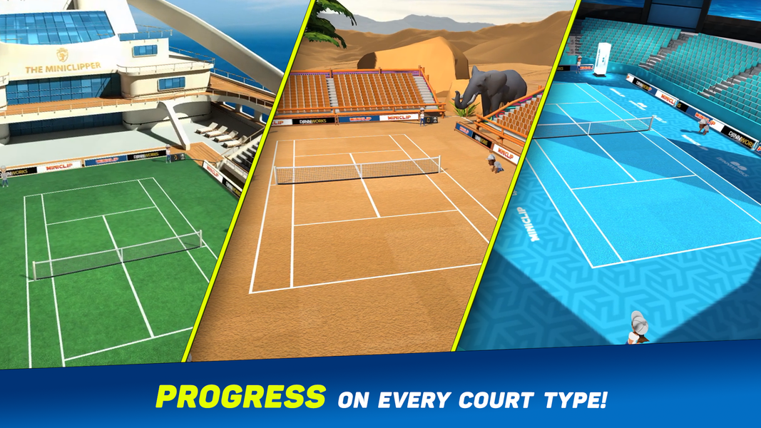 Mini Tennis: Perfect Smash - Gameplay image of android game