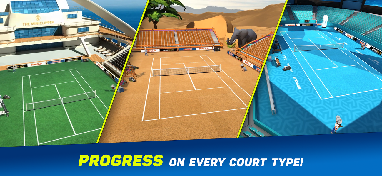 Mini Tennis: Perfect Smash - Gameplay image of android game
