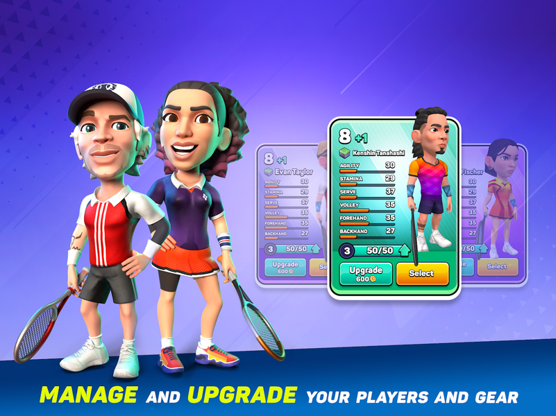 Mini Tennis: Perfect Smash - Gameplay image of android game