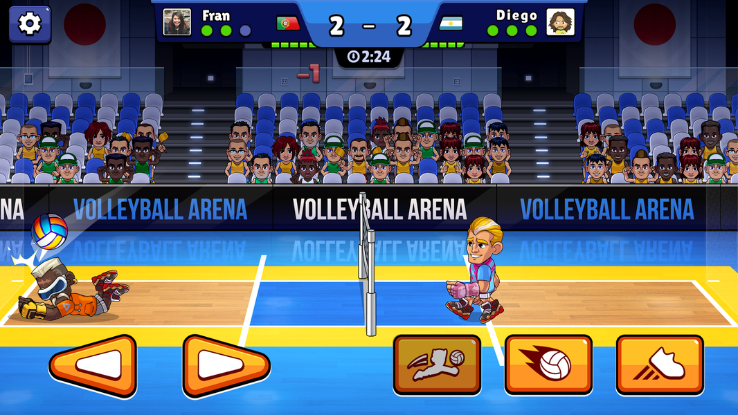 Volleyball Arena: Spike Hard - Gameplay image of android game