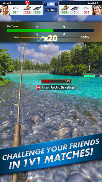 Ultimate Fishing! Fish Game - Gameplay image of android game