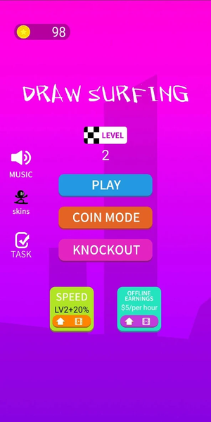 Draw Surfing - عکس بازی موبایلی اندروید