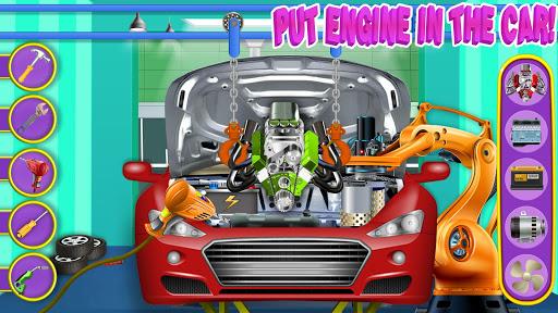 Sports Car Builder Factory - Gameplay image of android game