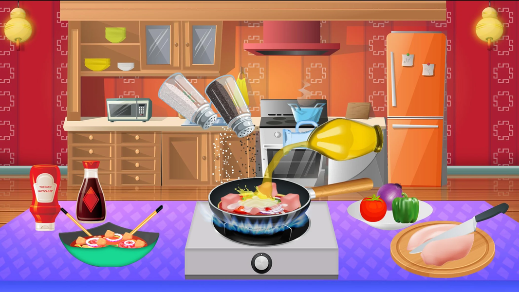 Chinese Food: Asian Kitchen - Gameplay image of android game