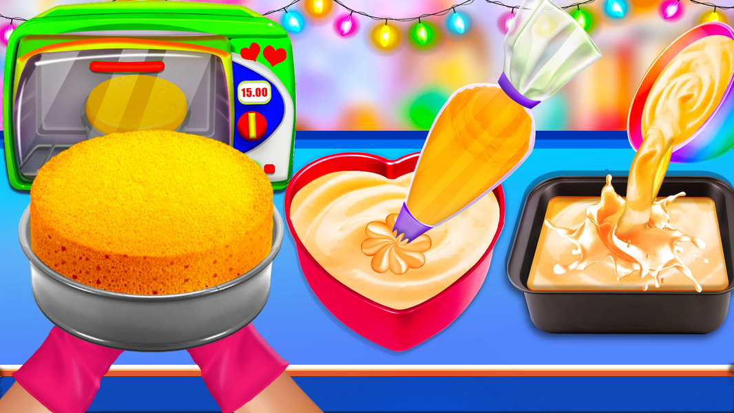 Cake Baking: Cooking Games 2D - عکس بازی موبایلی اندروید