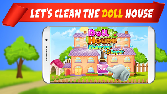 Doll house clearance cleaning game