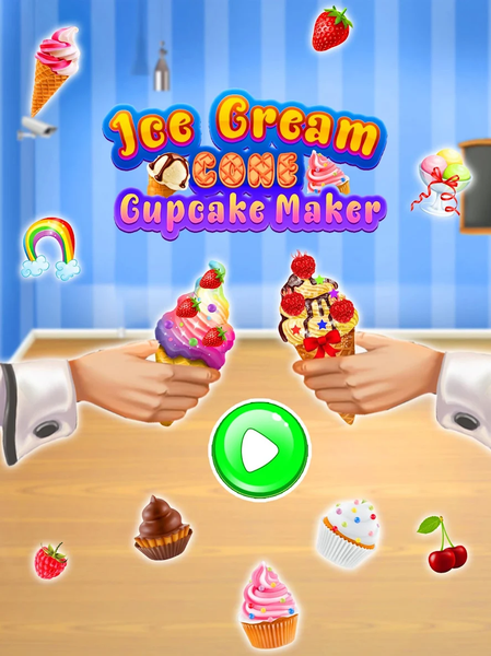 Ice Cream Cone Cupcake Maker - عکس بازی موبایلی اندروید