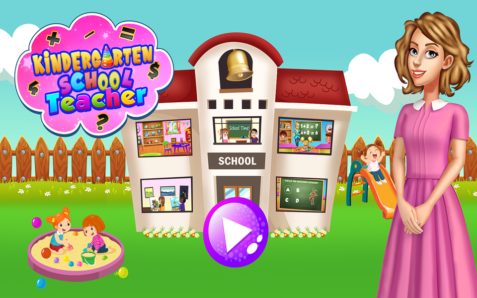 Kindergarten School Teacher - Gameplay image of android game