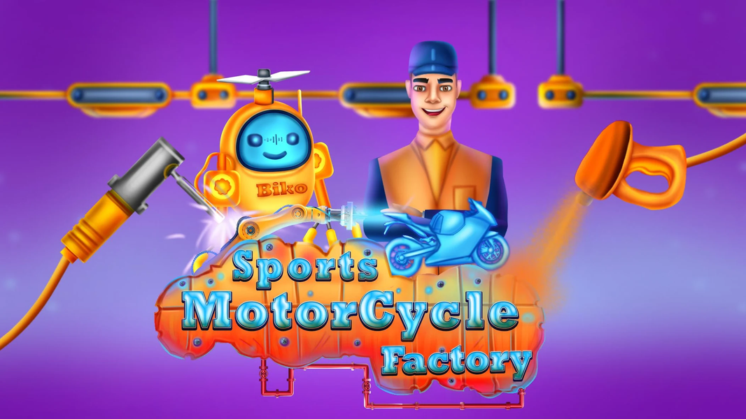 Motorcycle Factory Maker Sim - Gameplay image of android game
