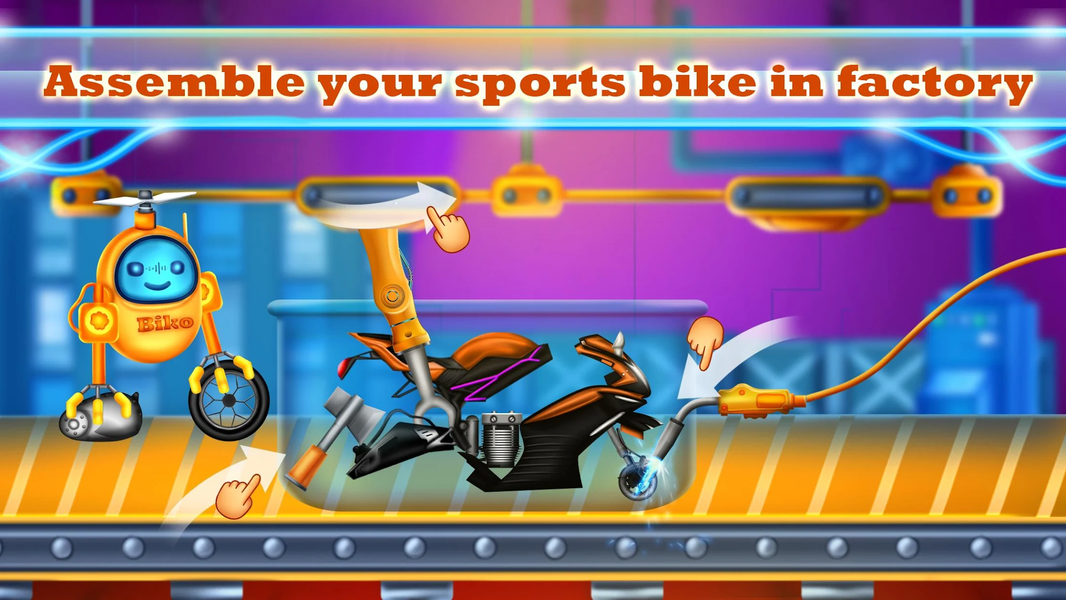 Motorcycle Factory Maker Sim - عکس بازی موبایلی اندروید
