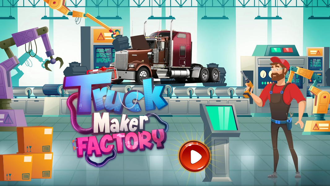 Truck Maker Factory Car Build - Gameplay image of android game