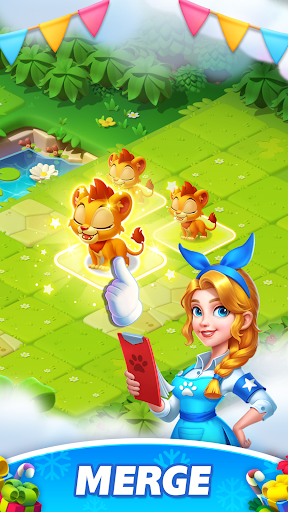 Fantasy Merge Zoo - Gameplay image of android game