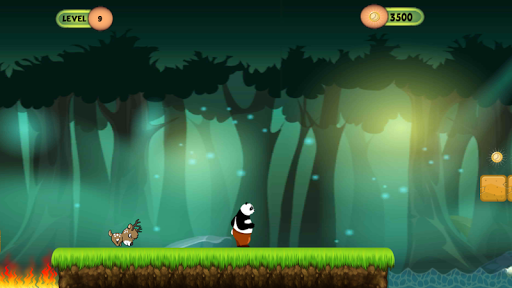 Forest Panda Run - Gameplay image of android game