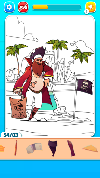 Coloring Puzzle Jigsaw - Gameplay image of android game