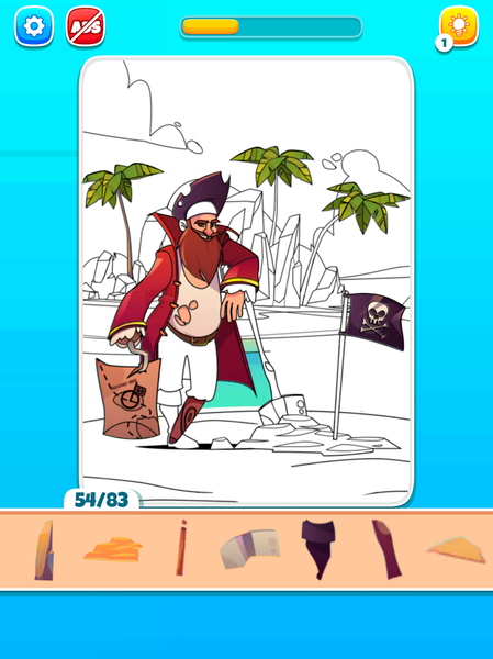 Coloring Puzzle Jigsaw - Gameplay image of android game