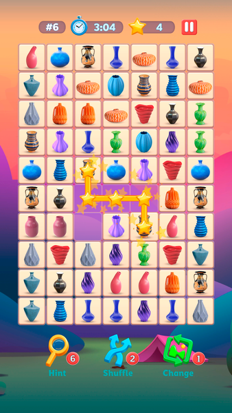 Pair Tiles: 3D puzzle match - Gameplay image of android game
