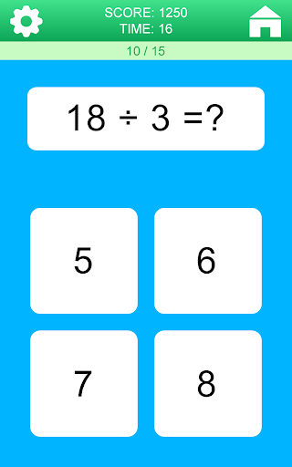 Math Games - Gameplay image of android game